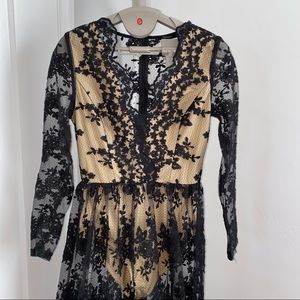 Gorgeous Sheer Lace Maxi Dress